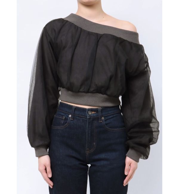 MURUA「チュールレイヤードプルオーバー」|Tシャツ・カットソー|