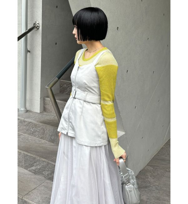 MURUA「チュールジャンパースカート」|ワンピース|