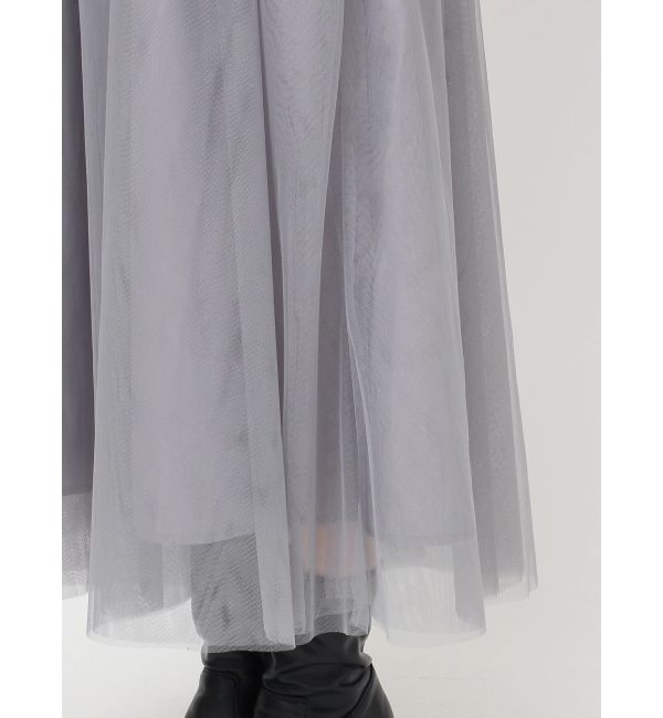 MURUA「チュールジャンパースカート」|ワンピース|