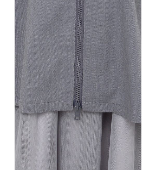 MURUA「チュールジャンパースカート」|ワンピース|