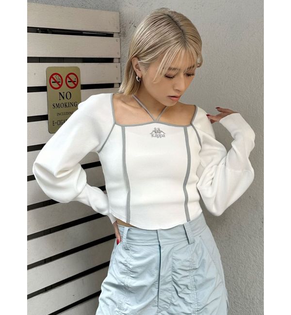 MURUA「【Kappa】トリミングリボンネックニット」|ニット・セーター|