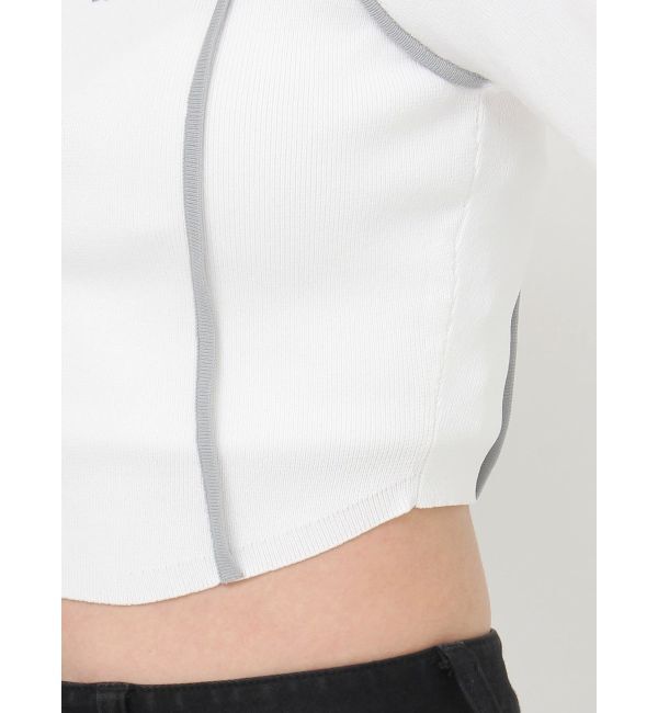 MURUA「【Kappa】トリミングリボンネックニット」|ニット・セーター|