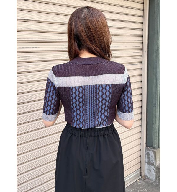 MURUA「シアーケーブルハーフニット」|ニット・セーター|