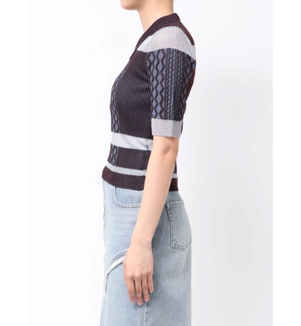 MURUA「シアーケーブルハーフニット」|ニット・セーター|
