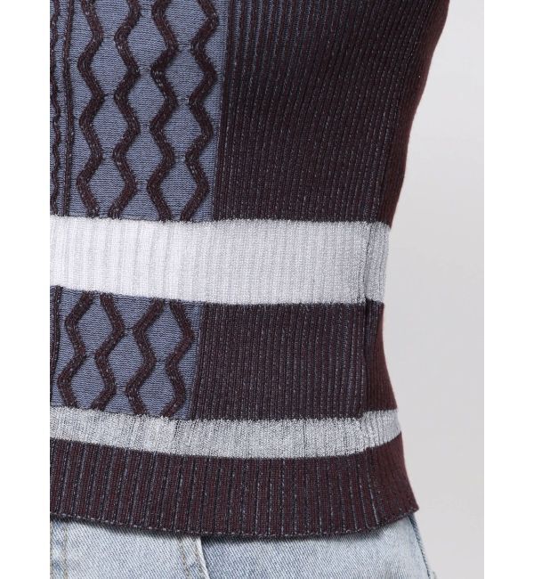 MURUA「シアーケーブルハーフニット」|ニット・セーター|