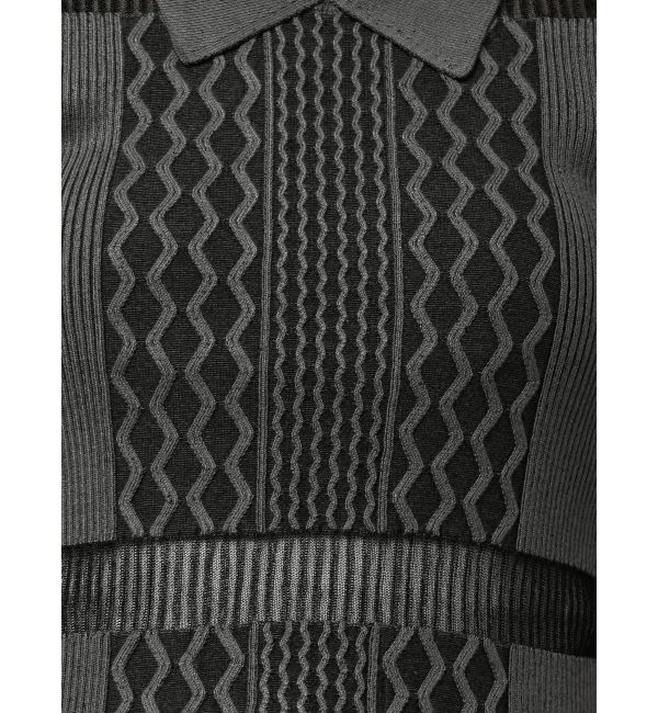MURUA「シアーケーブルハーフニット」|ニット・セーター|