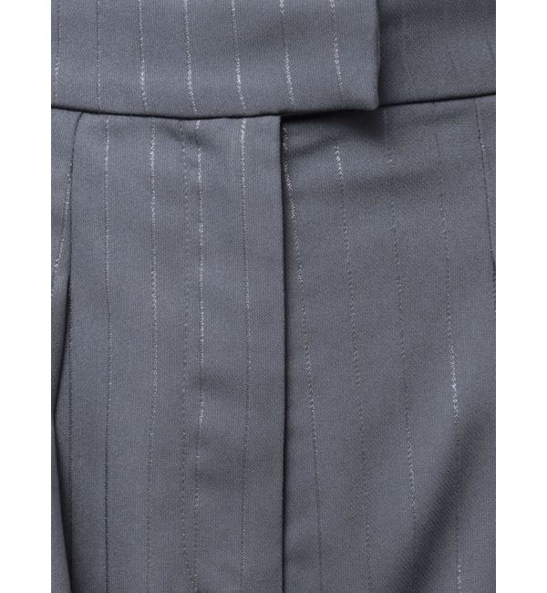 MURUA「ラメピンストライプタックワイドパンツ」|その他|