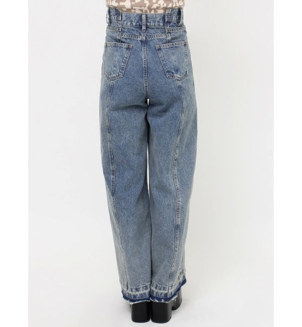 MURUA「パターンヴィンテージライクワイドデニム」|デニム|