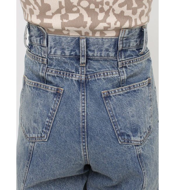 MURUA「パターンヴィンテージライクワイドデニム」|デニム|