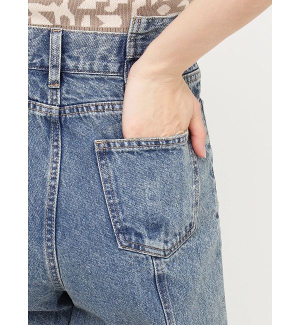 MURUA「パターンヴィンテージライクワイドデニム」|デニム|