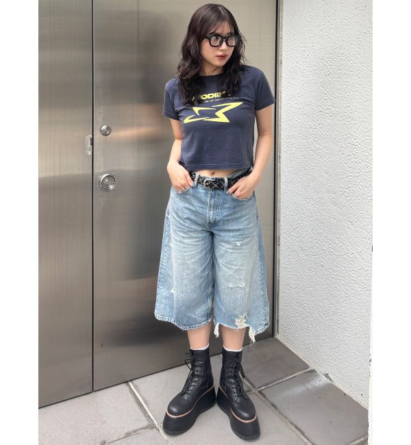 MURUA「シャープモチーフクロップドTシャツ」|Tシャツ・カットソー|