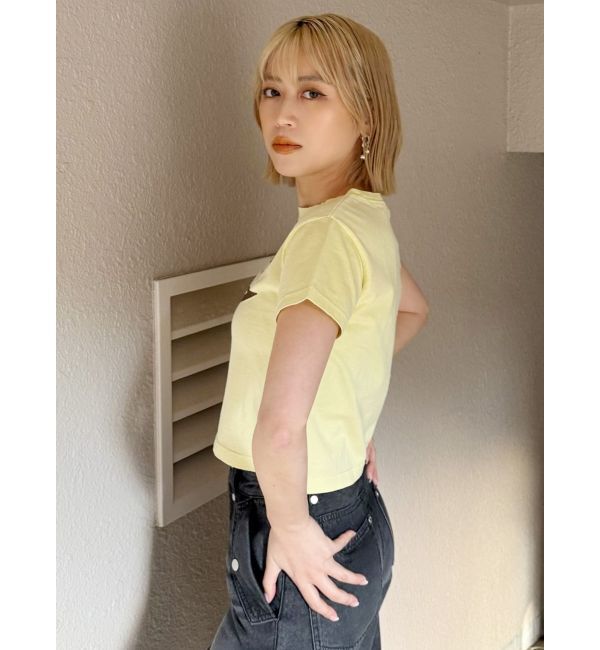 MURUA「シャープモチーフクロップドTシャツ」|Tシャツ・カットソー|