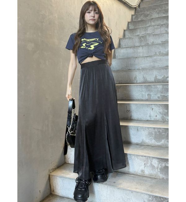 MURUA「シャープモチーフクロップドTシャツ」|Tシャツ・カットソー|