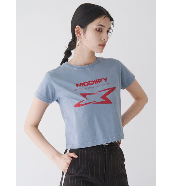 MURUA「シャープモチーフクロップドTシャツ」|Tシャツ・カットソー|