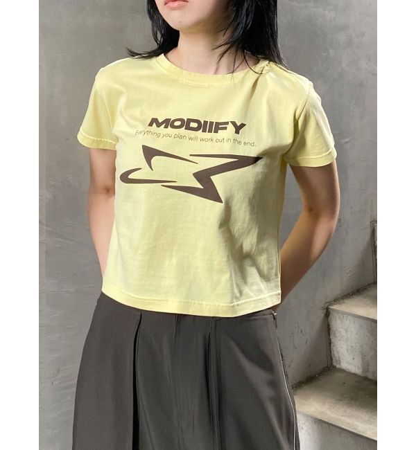 MURUA「シャープモチーフクロップドTシャツ」|Tシャツ・カットソー|