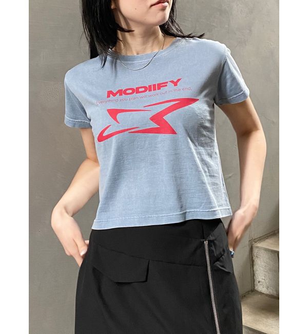 MURUA「シャープモチーフクロップドTシャツ」|Tシャツ・カットソー|