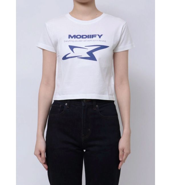 MURUA「シャープモチーフクロップドTシャツ」|Tシャツ・カットソー|