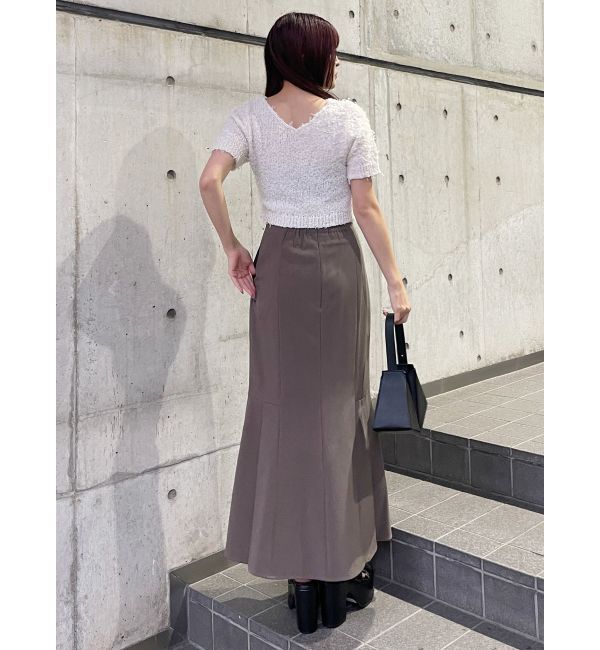 MURUA「テープヤーンハーフスリーブニット」|ニット・セーター|