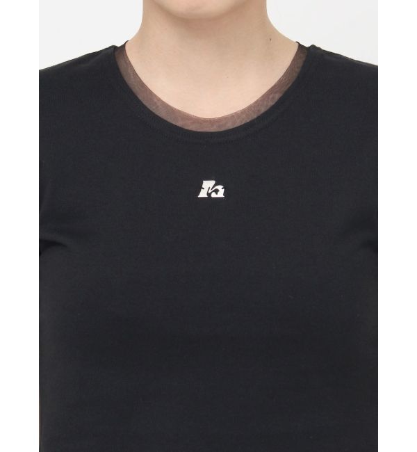 MURUA「チュールトリムコンパクトTシャツ」|Tシャツ・カットソー|