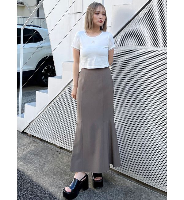 MURUA「チュールトリムコンパクトTシャツ」|Tシャツ・カットソー|