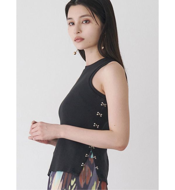 MURUA「サイドホックリブカットソー」|Tシャツ・カットソー|ブラック