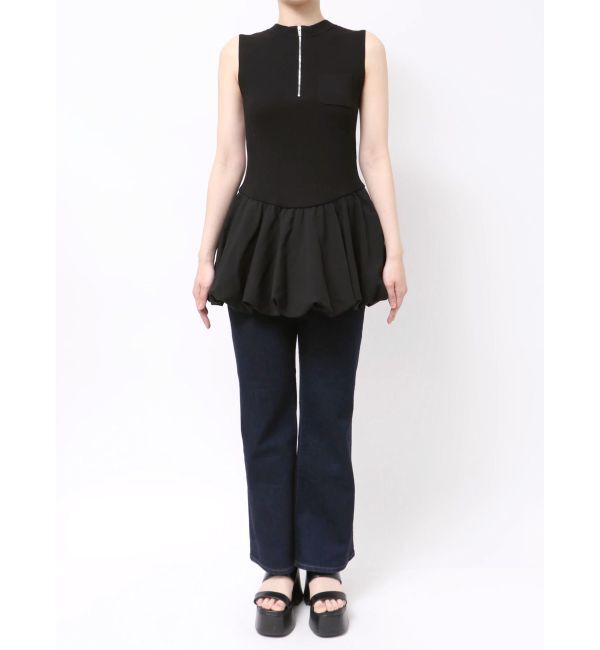 MURUA「ピンストライプバルーントップス」|ワンピース|