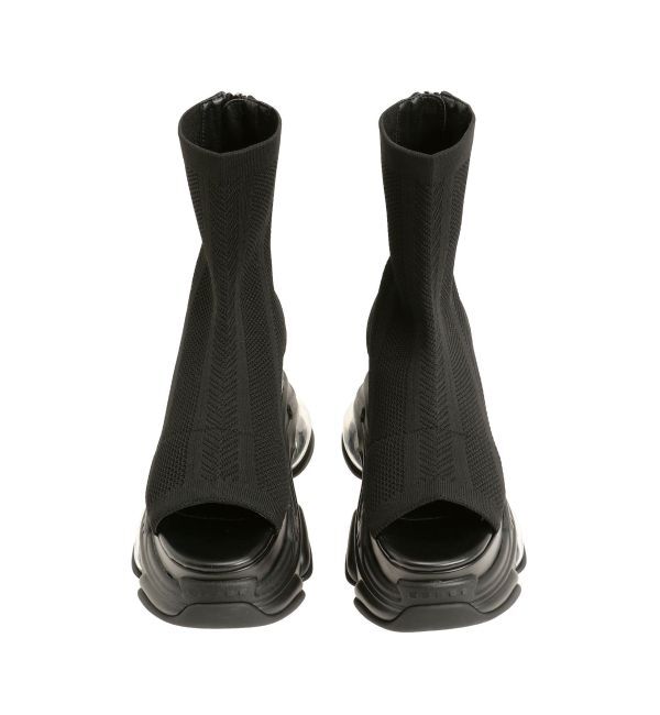 MURUA「エアプラットフォームオープントゥソックブーツ」|ショートブーツ|