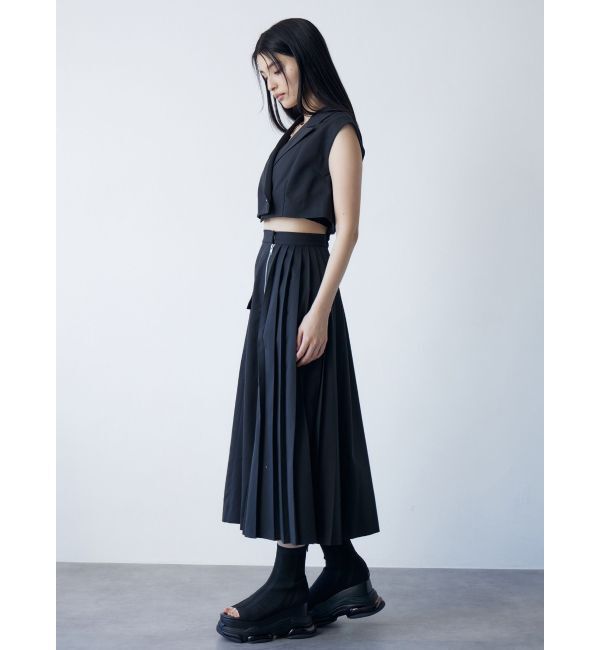 MURUA「エアプラットフォームオープントゥソックブーツ」|ショートブーツ|