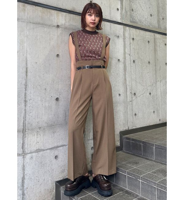 MURUA「チェーンベルトサスペンダーパンツ」|その他|