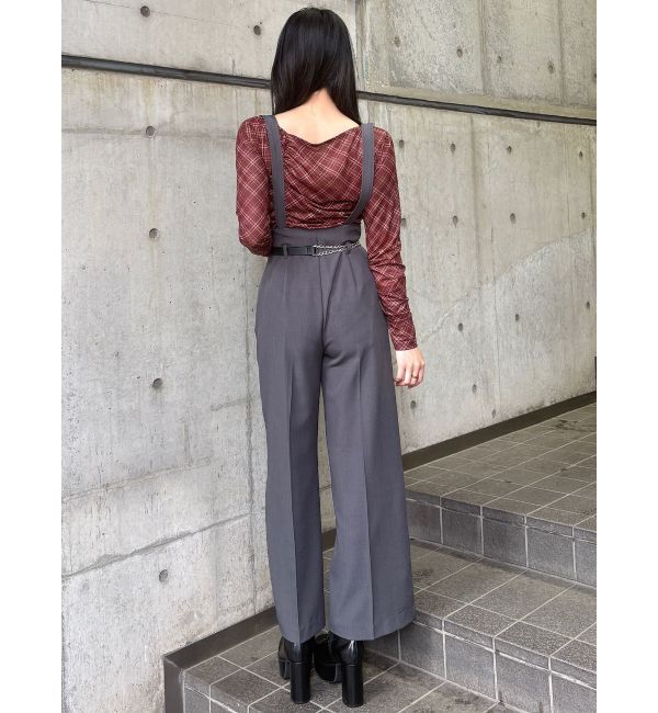 MURUA「チェーンベルトサスペンダーパンツ」|その他|