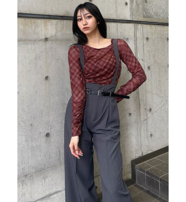 MURUA「チェーンベルトサスペンダーパンツ」|その他|