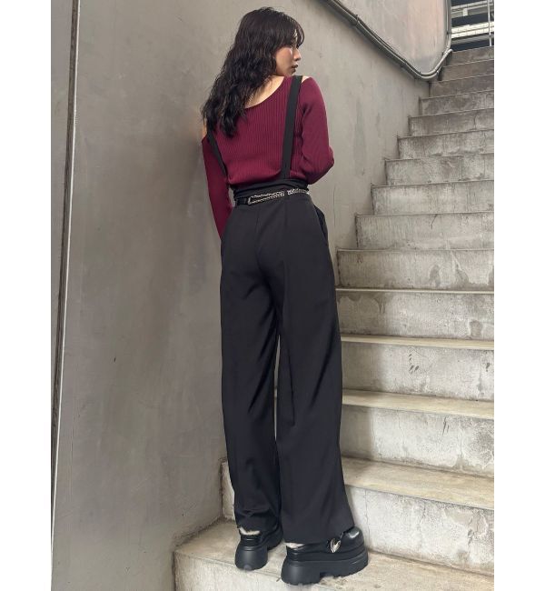 MURUA「チェーンベルトサスペンダーパンツ」|その他|