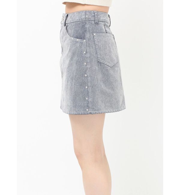 MURUA「フロッキーデニムミニスカート」|スカート|