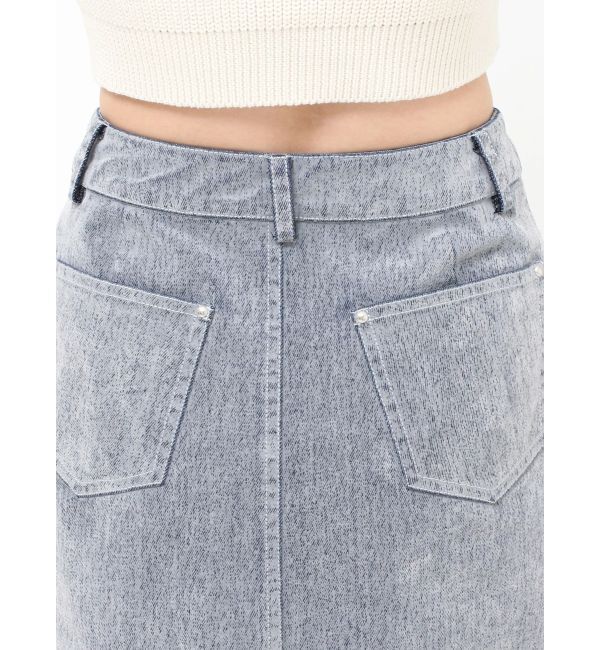 MURUA「フロッキーデニムミニスカート」|スカート|
