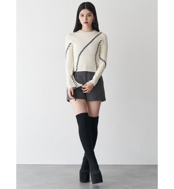 MURUA「ウールライクタックショートパンツ」|その他|