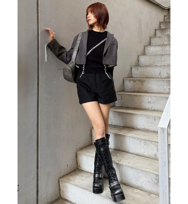 MURUA「ウールライクタックショートパンツ」|その他|