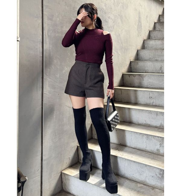 MURUA「ウールライクタックショートパンツ」|その他|