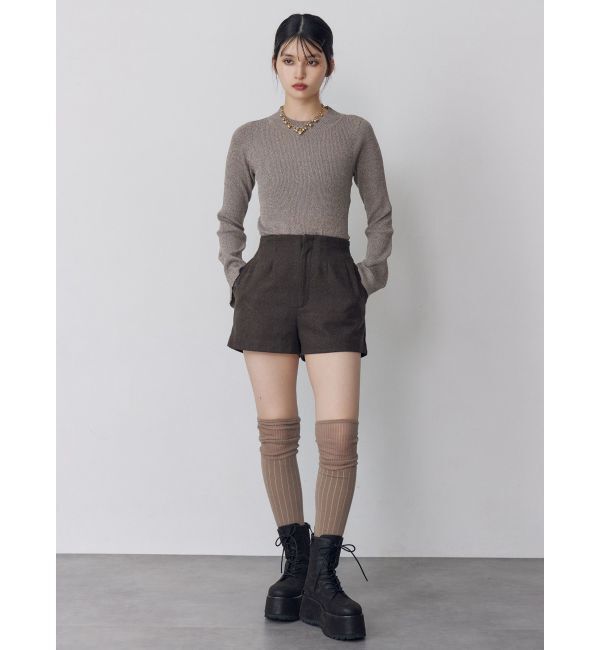MURUA「ウールライクタックショートパンツ」|その他|