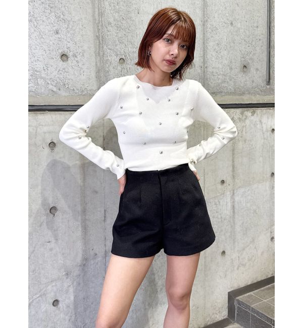 MURUA「ウールライクタックショートパンツ」|その他|