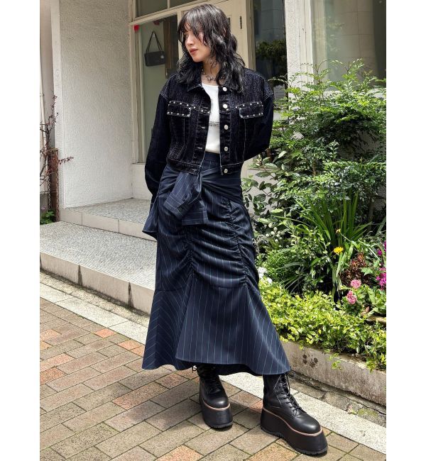 MURUA「ラップシャツロングスカート」|スカート|