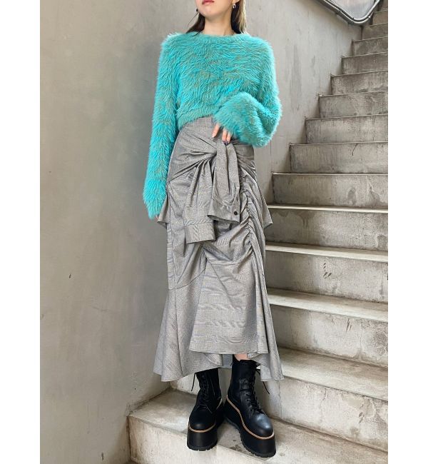 MURUA「ラップシャツロングスカート」|スカート|