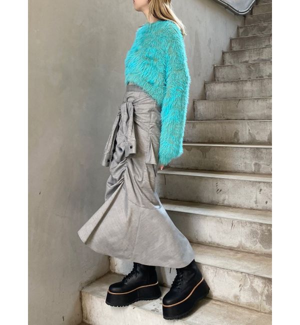 MURUA「ラップシャツロングスカート」|スカート|