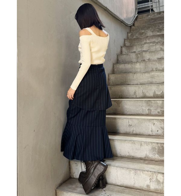 MURUA「ラップシャツロングスカート」|スカート|