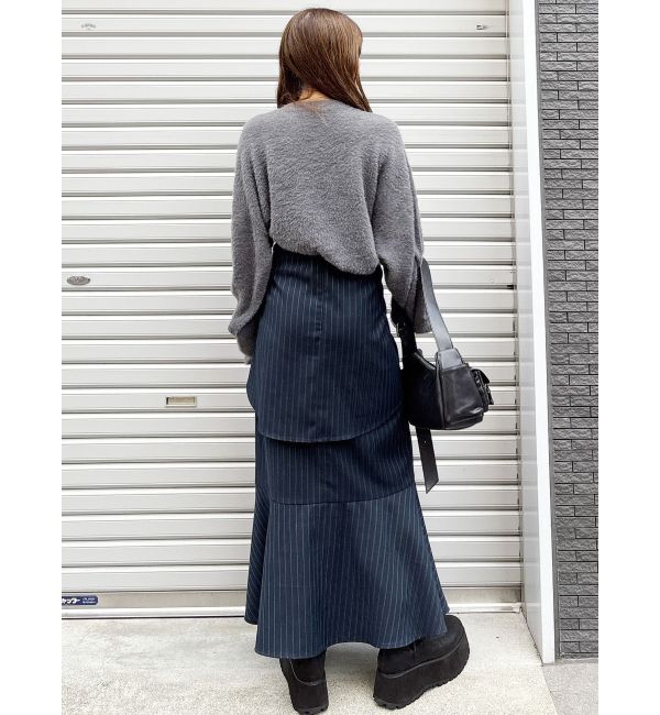 MURUA「ラップシャツロングスカート」|スカート|