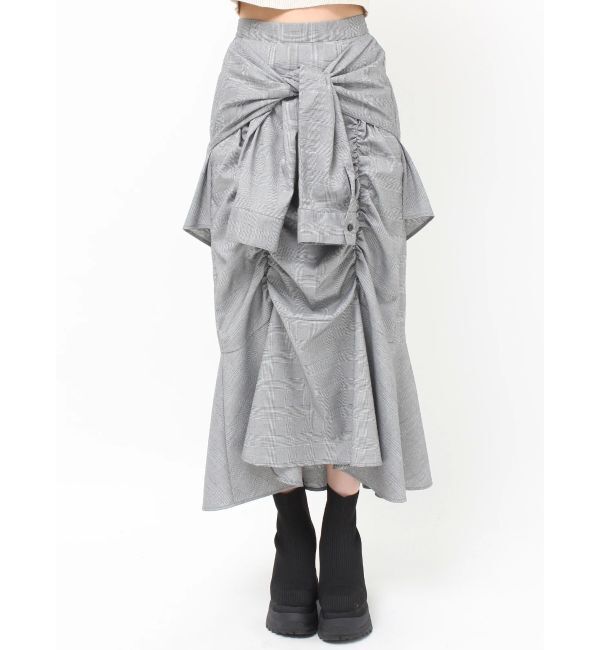 MURUA「ラップシャツロングスカート」|スカート|