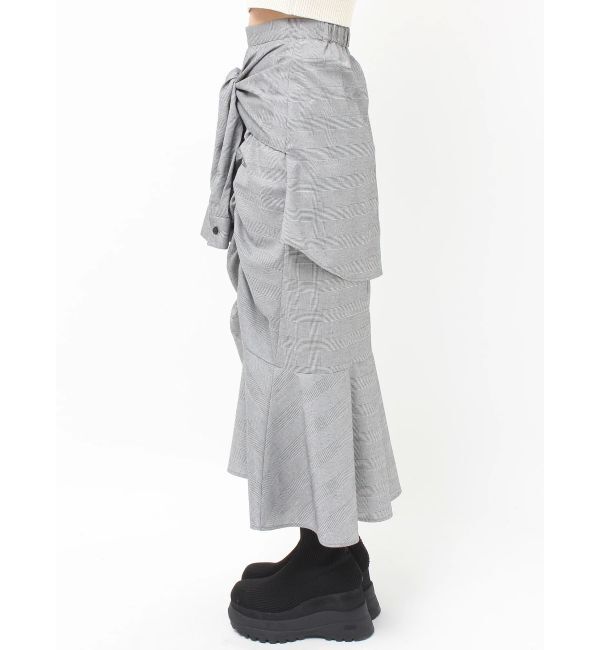 MURUA「ラップシャツロングスカート」|スカート|