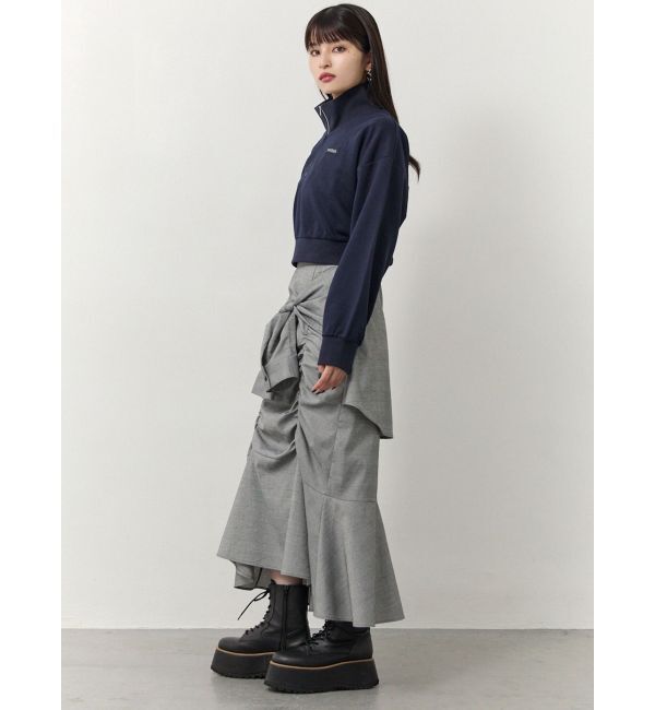 MURUA「ラップシャツロングスカート」|スカート|
