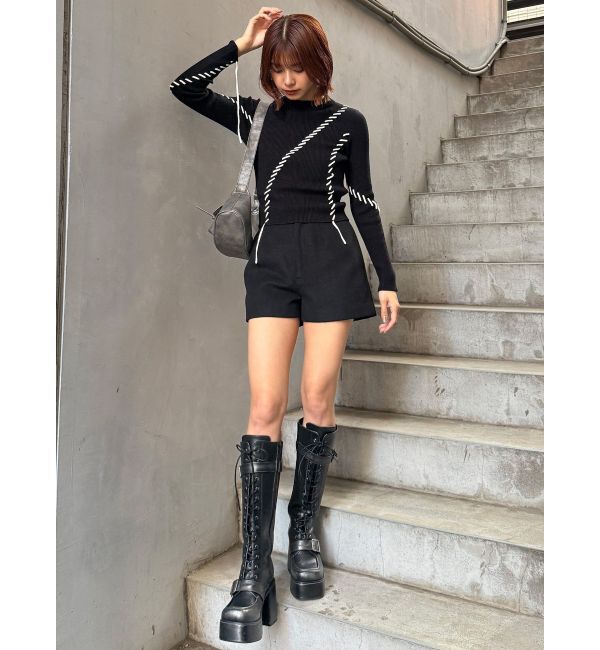 MURUA「ステッチリブニット」|ニット・セーター|