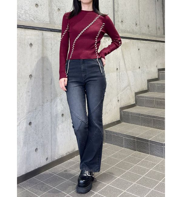 MURUA「ステッチリブニット」|ニット・セーター|