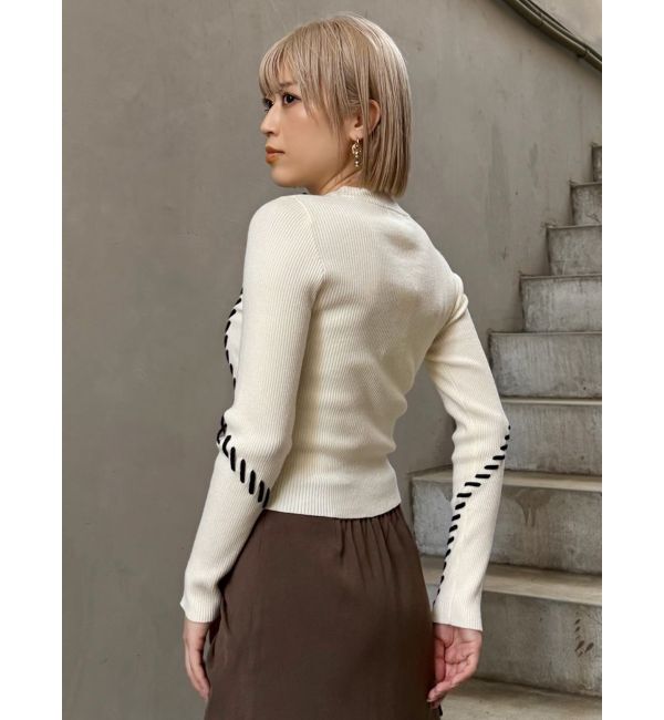 MURUA「ステッチリブニット」|ニット・セーター|